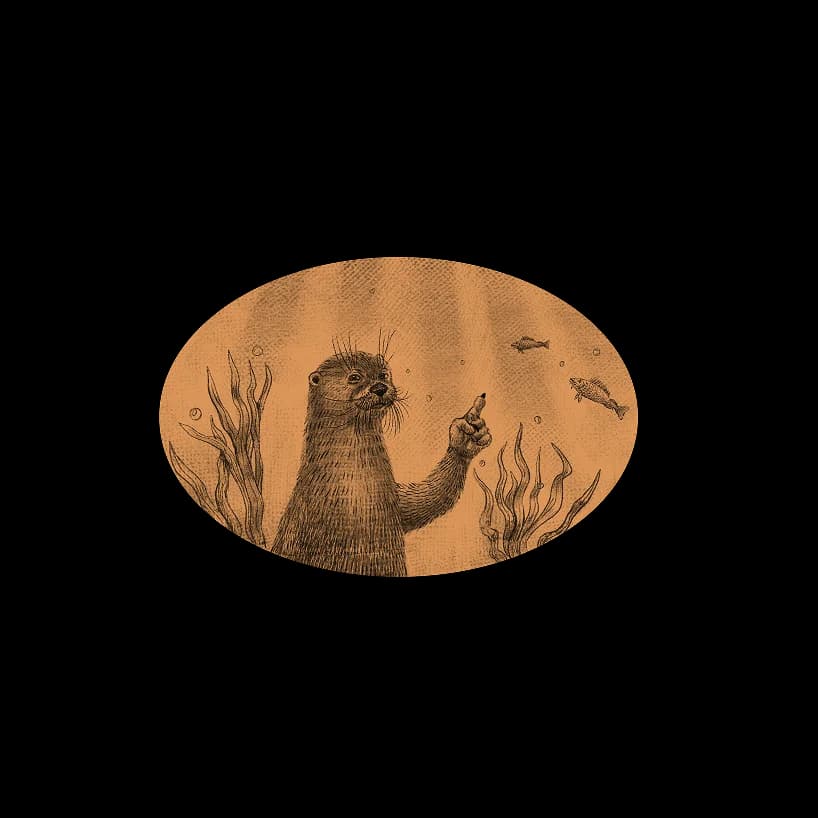 Otter illustration from The Swim Buddy Playbook